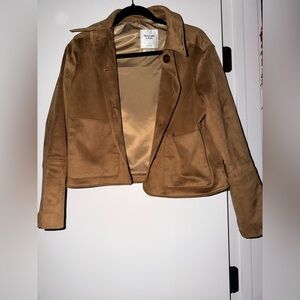 Abercrombie & Fitch Camel Suede Jacket